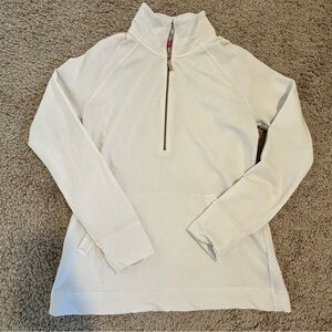 Lilly Pulitzer women’s White skipper popover 1/2 zip pullover top XS